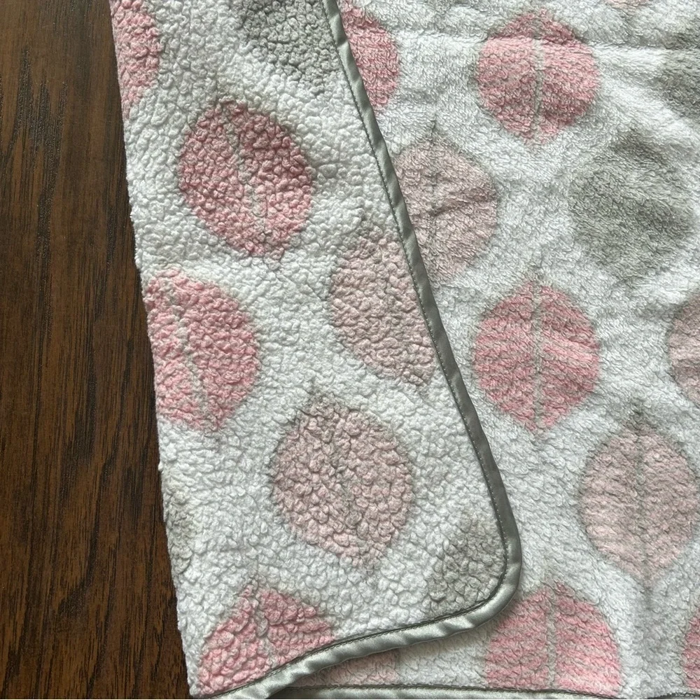 Pink and Gray Baby Blanket